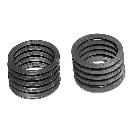 Meilner Mechanical Sales TOPOG-E Series 180 Handhole Gasket, 2-3/4in x 3-3/4in x 1/2in, Black Rubber, Elliptical, 10 Pack T180-2-3/4X3-3/4X1/2E-PK10